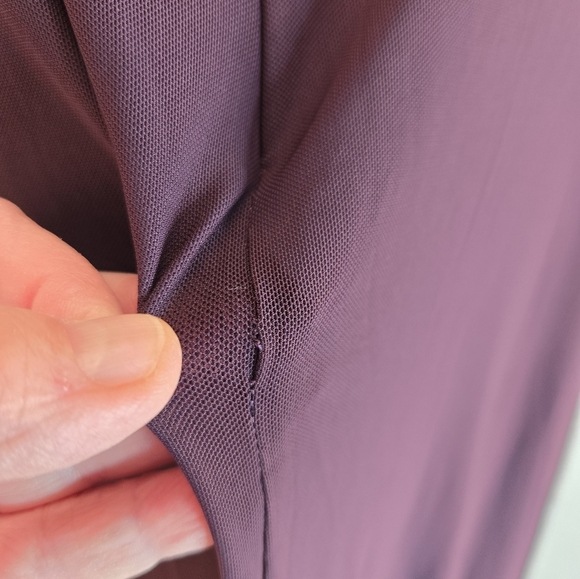 Pisarro Nights Maxi Gown Womens Sz 4 Red Wine Bead Bodice Lined Chiffon Overlay - Picture 13 of 16